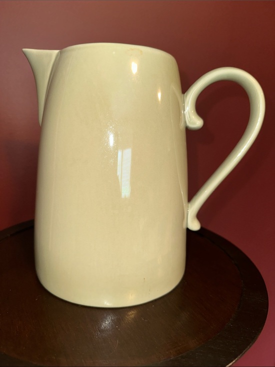 MSe Other - Green Ceramic Pitcher - Simple Elegant Handle